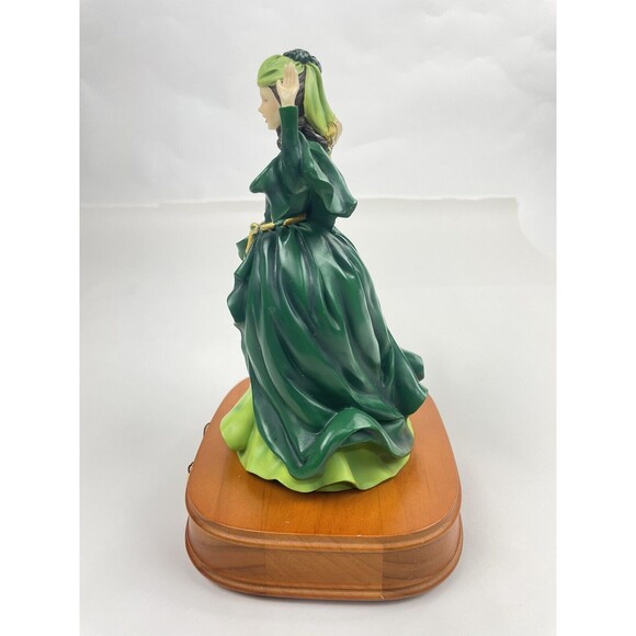 Gone With The Wind SCARLETT San Francisco Music Box Taras Theme Green Dress - Picture 2 of 8